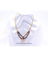 Multi-Faceted Tourmaline necklace Infused with Reiki Energy - $369.66 CAD