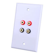 VANCO 1 gang Plastic Home Theater Wall Plate White - $7.95