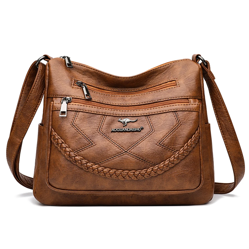 Soft PU Leather Luxury Handbags Purses Women Bags Designer Shoulder Cros... - £57.95 GBP