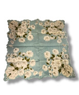 VTG Wedding Handkerchief Something Blue Scalloped Edges Daisy Formal Han... - $14.99