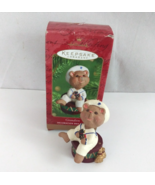 2001 Hallmark Keepsake Grandson Sailor Teddy Bear Sitting On Drum (B) - $90.77 MXN