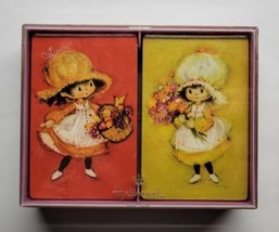 Vintage Hallmark Charmers Double Deck Playing Cards in Original Plastic Case  - £23.45 GBP
