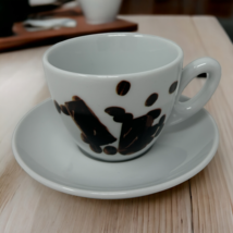 Crate and Barrel Cocoa Chocolate Espresso Cup Saucer Set Asa Selection G... - £17.61 GBP
