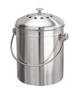 InterDesign Basic Compost Bin with Charcoal Philtres, Stainless Steel Ki... - $65.97 CAD