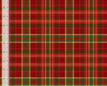 Cotton Joyful Tartan Plaids Metallic Holiday Fabric Print by Yard D605.19 - $15.95