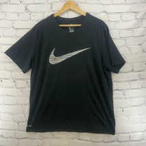 The Nike Tee Classic Swoosh Logo Black Mens Sz XXL - £12.66 GBP