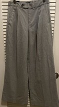 NWT Banana Republic Women&#39;s Light Gray Wide-Leg High Rise Dress Pants Si... - £15.40 GBP