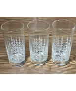 Vtg LIBBEY FROSTY PINES 14oz Flat Tumbler Set Of 3 Clear Christmas Tree ... - $529.69 MXN