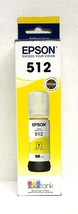 Genuine Epson 512 EcoTank Ink Bottles Yellow 08/2022 - £9.84 GBP