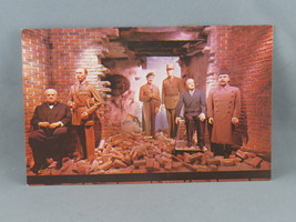 Vintage Postcard - Leaders of WW2 Allies Royal London Wax Museum - Traveltime - £11.97 GBP
