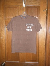 Abercrombie Brown Graphic T-Shirt - Size M - £8.51 GBP