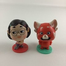 Disney Pixar Turning Red Figures Toppers Toy 2&quot; Mini Figure Meilin Lee Lot 2 - £10.87 GBP