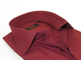 Men's Shirt Hankie CASILA Turkey Cotton Blend Long Sleeves 501770-05 Burgundy image 2