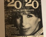 20/20 Geraldo Rivera Tv Guide Print Ad Barbara Streisand TPA12 - $5.93