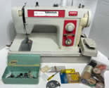 Brother Boutique 761 Sewing Machine, Red/Ivory w/ Foot Pedal, Case, Acce... - $199.95