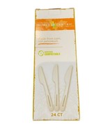 World Centric Compostable Knives 24 piece set - £4.61 GBP