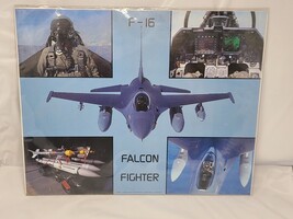 1987 Military F16 Falcon Fighter Jet Aviation Wall Decor Poster (16x20) - $23.79 CAD