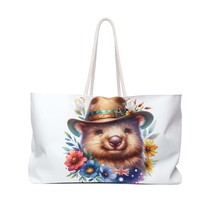 Personalised/Non-Personalised Weekender Bag, Australian Animals, Wombat, Large W - £38.22 GBP