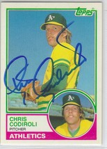 Chris Codiroli - Signed Autograph 1983 Topps Traded #20T ROOKIE RC - Oakland A&#39;s - £2.75 GBP