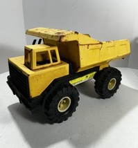 Vintage Tonka XMB-975 Mighty Metal Dump Truck Yellow Turbo Diesel - £26.89 GBP