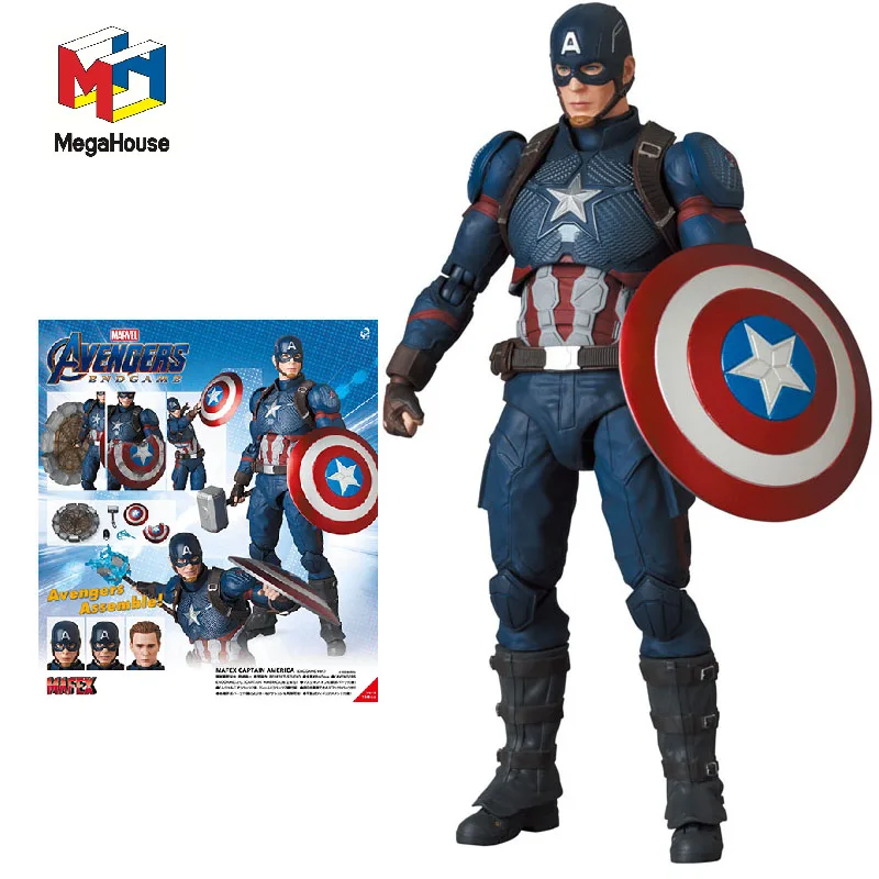 In Stock Original Medicom Toy Mafex No.130 Steven Rogers Mafex Captain America - $329.00