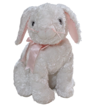 Vintage Ty The Beanie Buddies Collection White Rabbit Silk Plush 2002 - £13.31 GBP