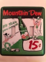 Mountain Dew Metal light switch Plate Double Toggle Soda - $9.25