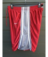 Vintage Nike Basketball Reversible Shorts Mens XL Gray Black Tag Red Gray - £21.92 GBP