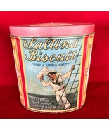 Nabisco Saltina Biscuit Storage Tin Just a Little Salty Reproduction 5&quot; ... - $130.76 MXN
