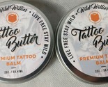 2 Pack Lot Wild Willies Tattoo Butter Premium Tattoo Balm 2 OZ  Each  - £11.68 GBP