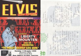 Liberty Mounten as Elvis Presley Hand Signed Flyer &amp; More - £5.49 GBP
