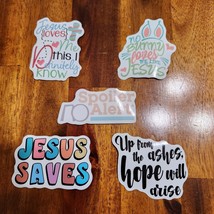 Jesus Stickers Lot of 5 ~ Love Religion Christ Faith Christian Lot N - £7.93 GBP