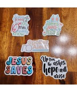 Jesus Stickers Lot of 5 ~ Love Religion Christ Faith Christian Lot N - £7.94 GBP