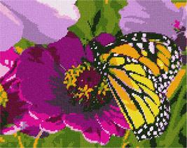 Pepita needlepoint canvas: Butterfly Flower, 12&quot; x 10&quot; - £65.70 GBP+