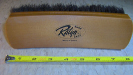 Shoe Boot Pro SHINE BRUSH Large 8&quot; 100% HorseHair Brown bristle RALYN CHINA - $38.84