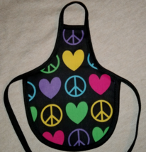 Peace Sign &amp; Hearts Multicolor Print  - Decorative Soap Bottle Dish Apro... - $89.55 MXN