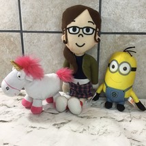 Despicable Me Plush Lot Of 3 Characters Margo Fluffy Kevin Minions Stuff... - $24.74