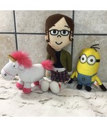 Despicable Me Plush Lot Of 3 Characters Margo Fluffy Kevin Minions Stuff... - £19.45 GBP