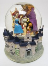 Disney Beauty and the Beast Musical Snow Globe Plays Theme Song - £70.34 GBP