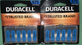 12 Pack Duracell 00433 Dura 675 Hearing Aid Battery - £11.77 GBP