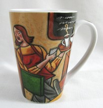 Sylvie Bourbonnie Cafe Bistro Barista Mug Bakery Art Print JOIE De Vivre MSC Cup - $9.89