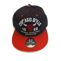 Ultra Game Mens Chicago Bulls Snapback Hat Cap Red Black One Size Fits Most - £16.30 GBP