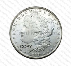 1893 CC Morgan Silver Dollar Commemorative COPY coin - £11.87 GBP