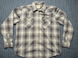 Wrangler Long Sleeve Learn Snap Western Shirt Men’s XL Multi Color Gray - $16.00