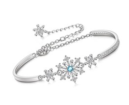 Snowflake Bracelet for Women Girls, Sparkle Cubic - £52.82 GBP