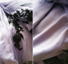 LIGHT PURPLE Strapless Sweetheart Neck High Waist Embroidery Maxi Wedding Dress  image 7