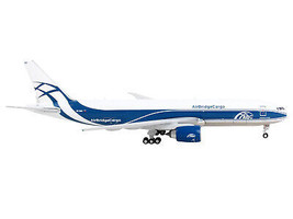 Boeing 777F Commercial Aircraft AirBridgeCargo White w Blue Stripes 1/400 Diecas - £54.71 GBP