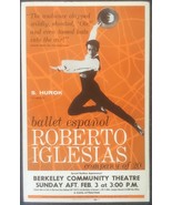 Vintage Roberto Iglesias Ballet Español Lobby Card 1959 Berkeley Comm. T... - $40.00