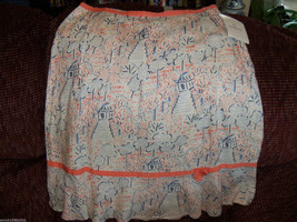 Liz Claiborne Cottage House Print Skirt Size 8 Women&#39;s NEW - $32.20