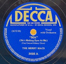 The Merry Macs 78 Ma / Breezin&#39; Along With The Breeze SH3E - £5.57 GBP